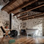 Bohem tarzı şık taş ev 4